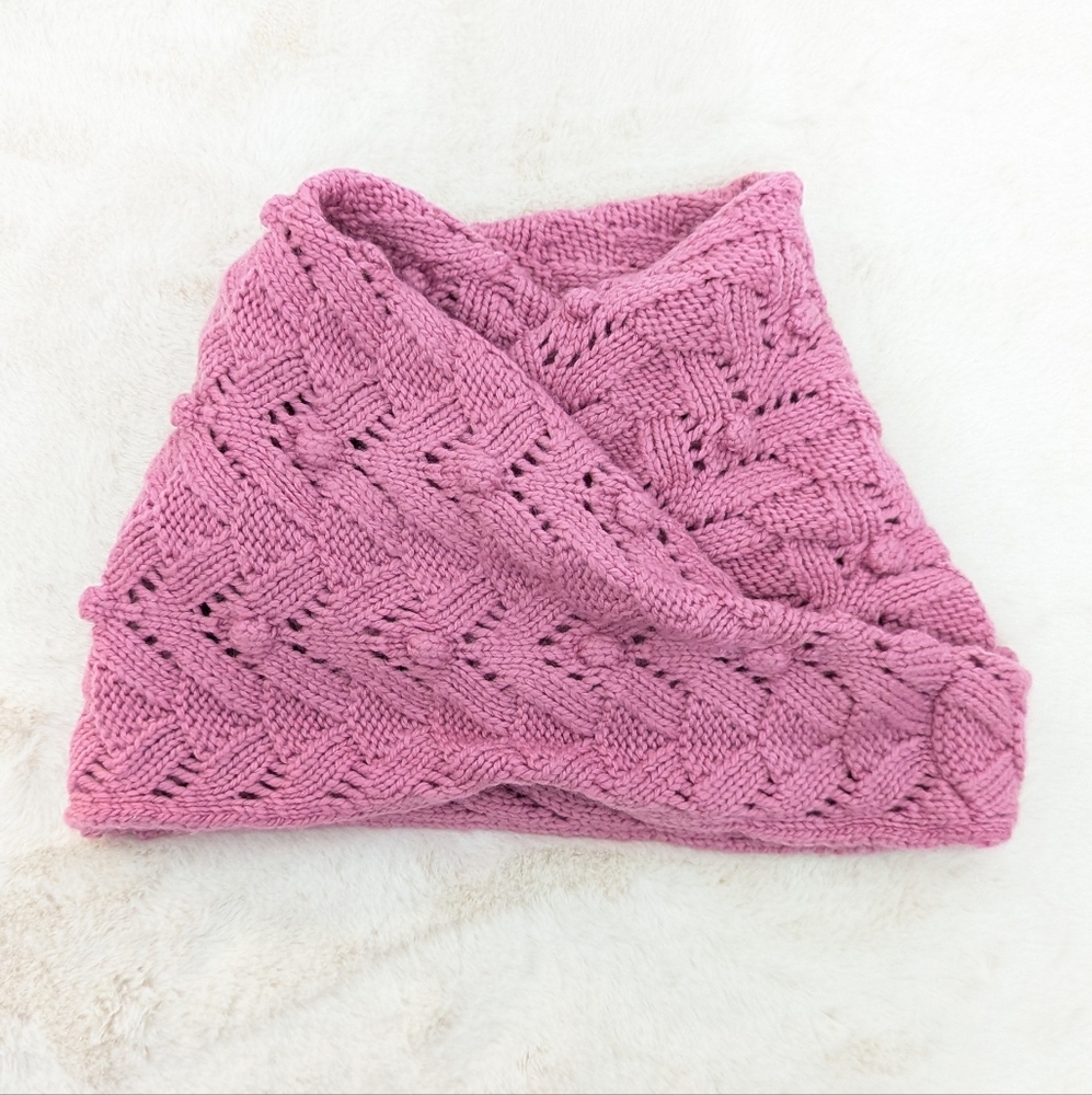 🩷 GAP Rose Pink Snood Scarf